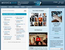 Tablet Screenshot of musicaneo.com